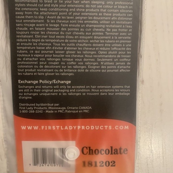 Tape in human hair extensions 18” (Hair Affair Brand). Never used or opened. - Picture 2 of 3